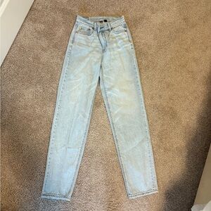 Crossover high rise straight jeans